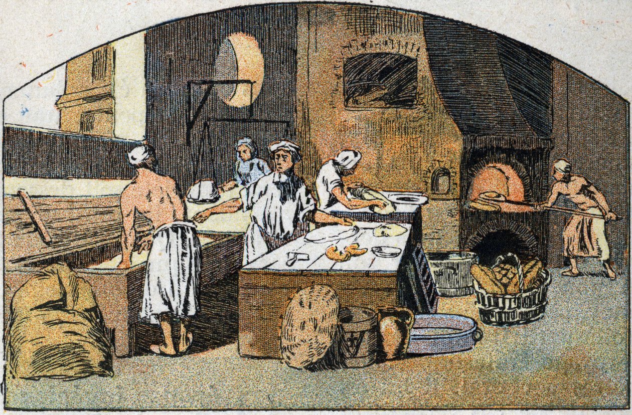 Pékség a 18. században. alkotó: Unknown artist