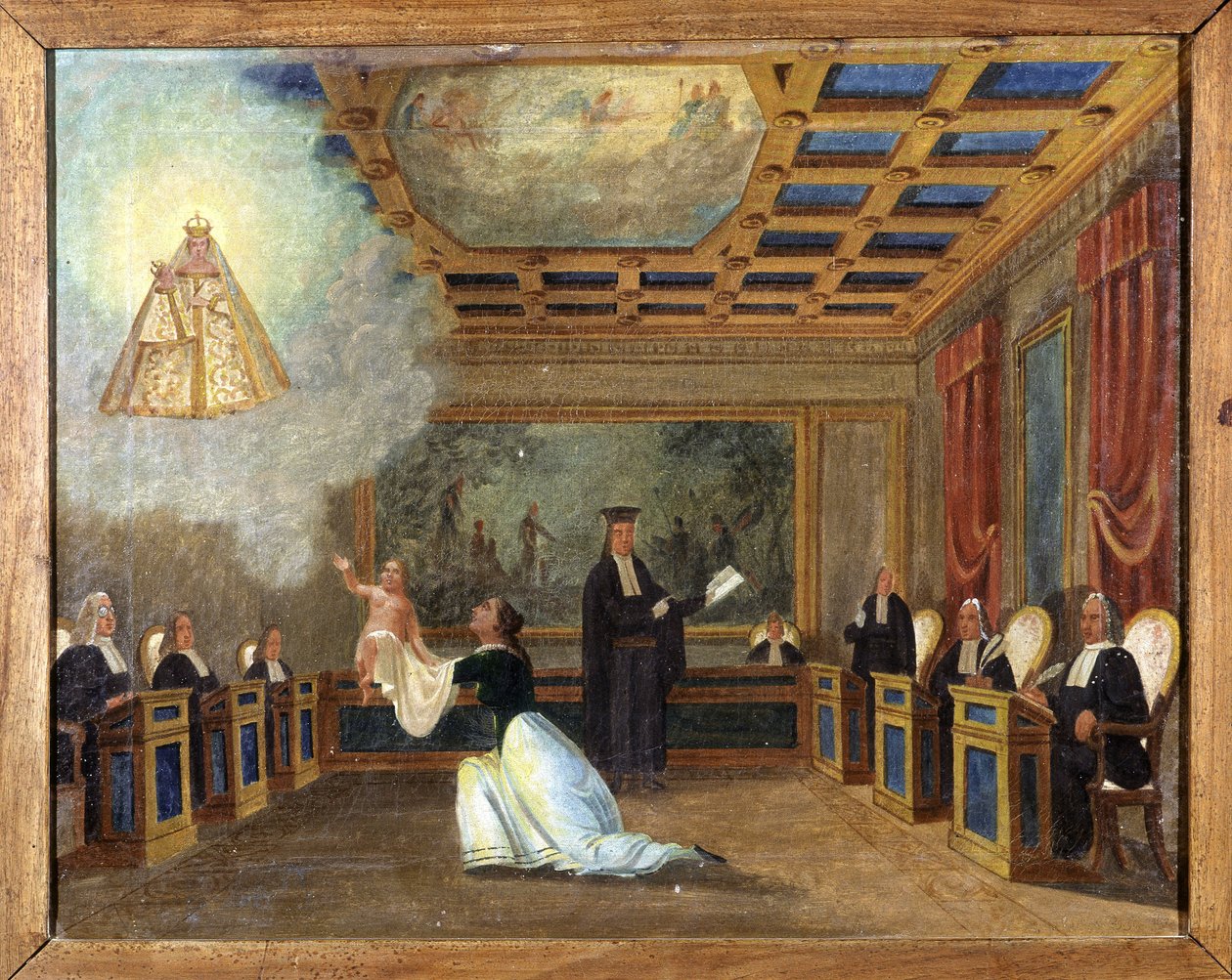 Egy gyermek bíróság elé került – a Notre Dame de Laghet ex-voto alkotó: Unknown artist