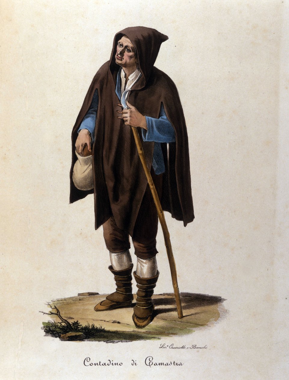Szicíliai Camastra régióból származó paraszt. alkotó: Unknown artist