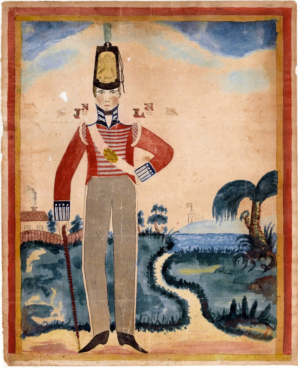A 7. Lábezred (Royal Fusiliers) közkatona a Karib-térségben alkotó: Unknown artist