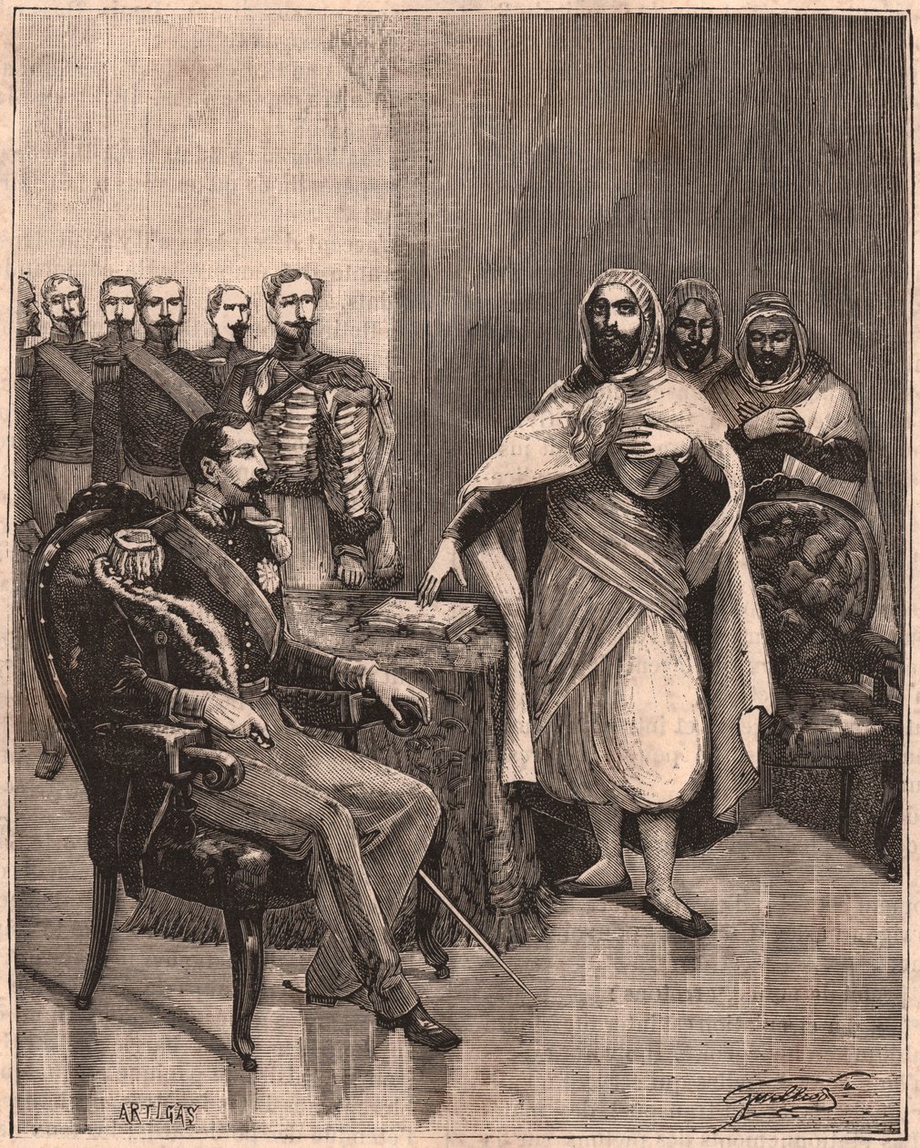 Abd El Kader és Napóleon III alkotó: Unknown