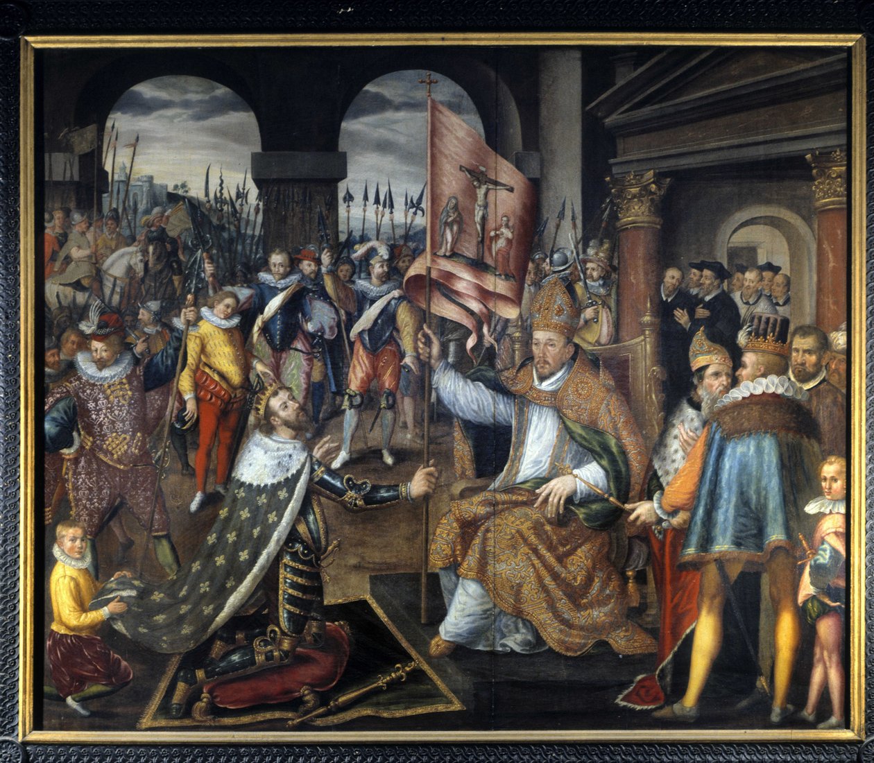 IV. Henrik (1553-1610) elítélése 1572-ben – névtelen festmény a 16. századról, Tournai katedrális alkotó: Unknown artist