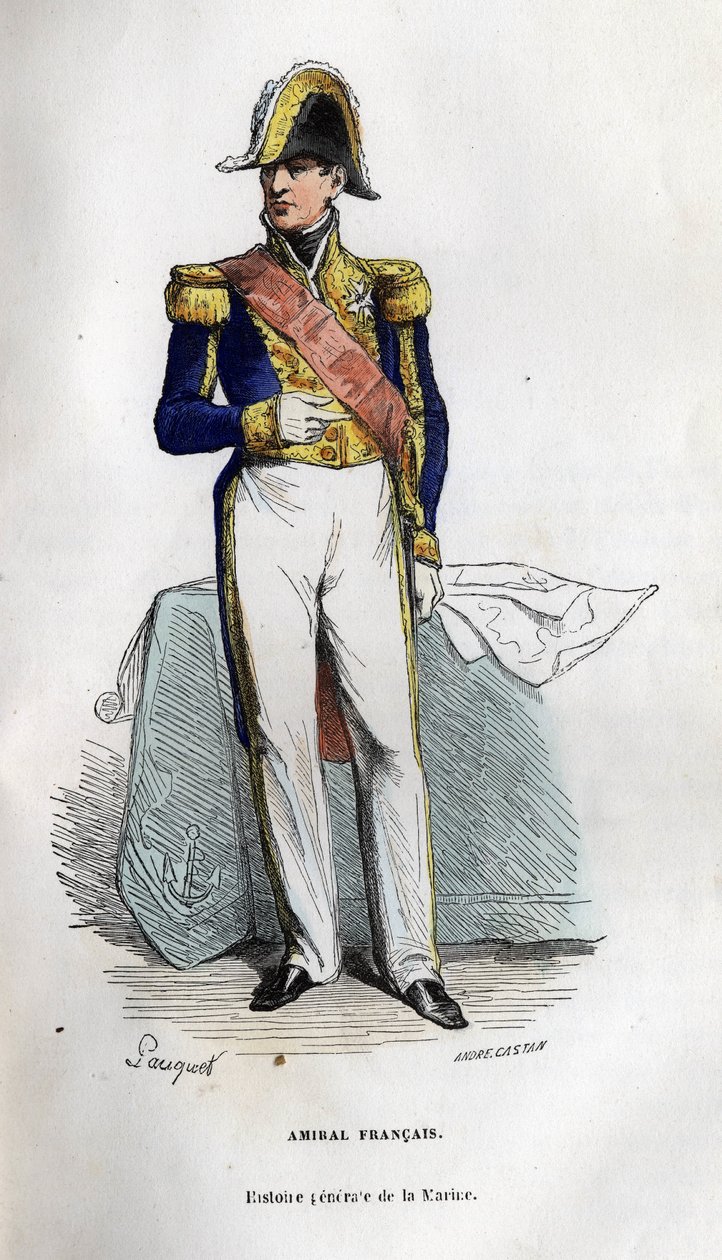 Francia admirális „A haditengerészet általános története” című művében, Van Tenac úr irányítása alatt alkotó: Unknown artist