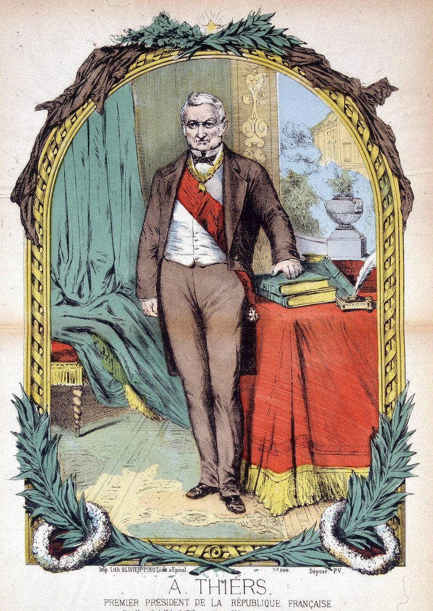 Adolphe Thiers (1797-1877) francia politikus, újságíró és történész. alkotó: Unknown artist