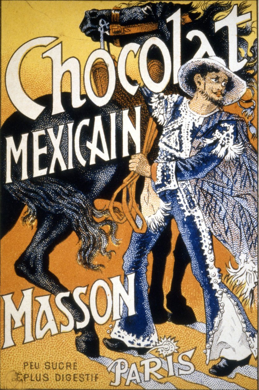„” Chocolate Mexican Masson – enyhén édes és jobban emészthető” reklám. alkotó: Unknown artist