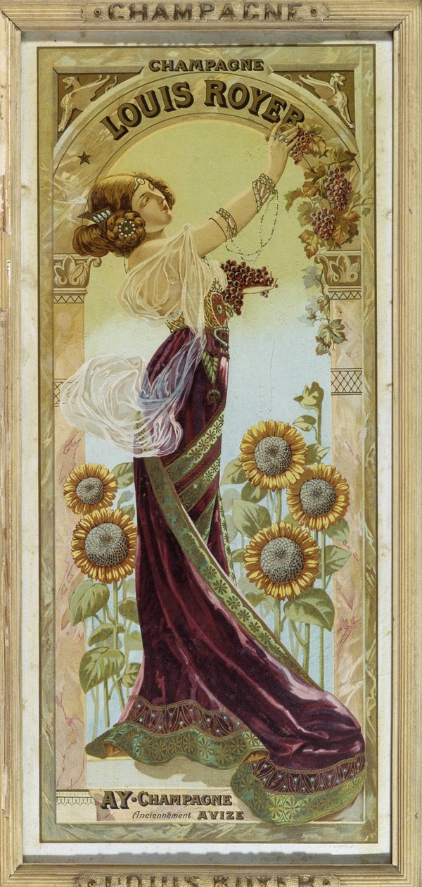 Louis Royer pezsgő reklámplakátja, 19. század vége alkotó: Unknown artist