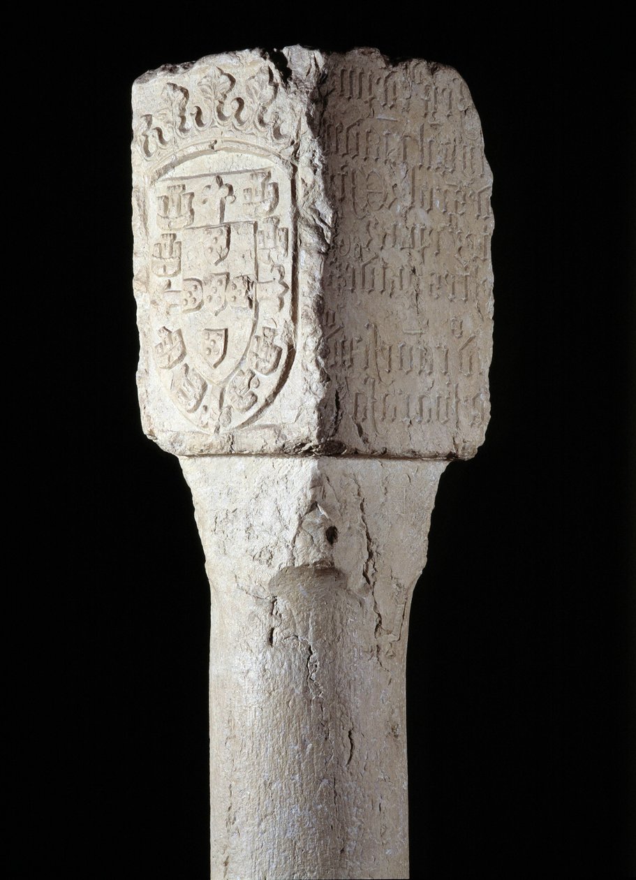 Afrikai művészet: a dél-angolai Diogo Cao (vagy Diego Cam) portugál felfedező Szent Ágoston erige néven ismert birtokoszlopának részlete. 1486. Lisszabon, Nemzeti Ókori Művészeti Múzeum alkotó: Unknown artist
