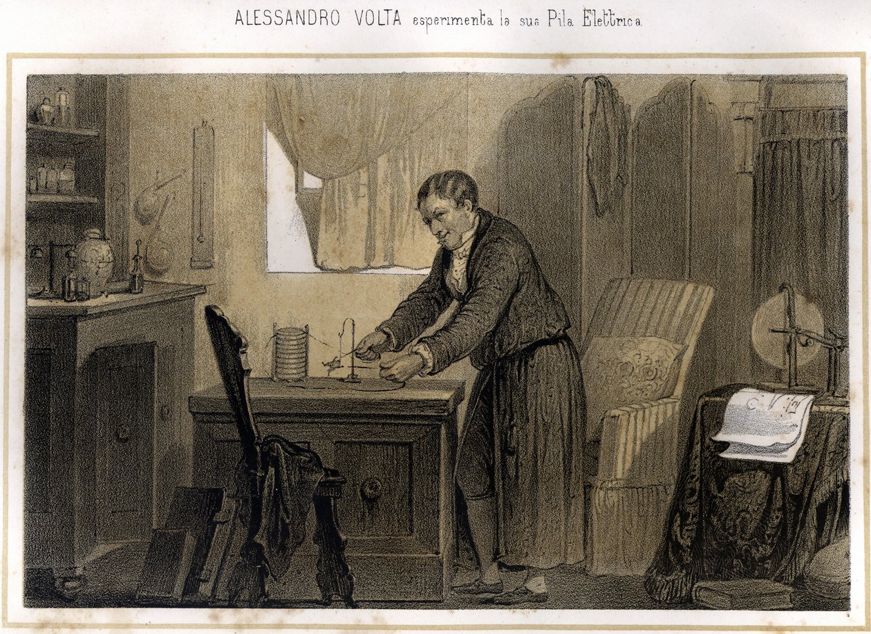 Alexandre (Alessandro) Volta (1745 - 1827) és tapasztalatai az elektromos akkumulátorról – a „Storia d
