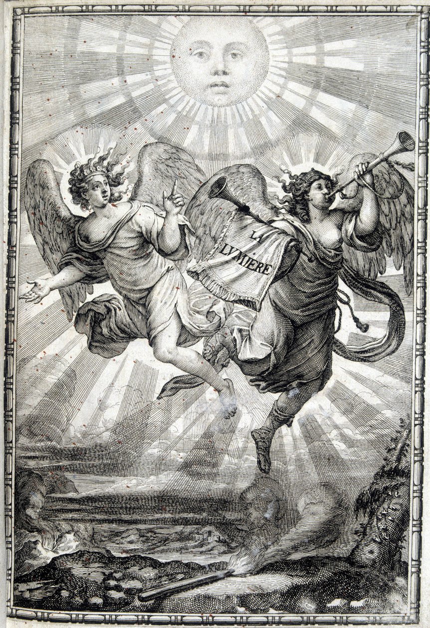 A fény allegorikus alakja – A fény Monsignornak, Jules Mazarin bíborosnak (Giulio Raimondo Mazzarino vagy Mazzarino) (1602-1661) alkotó: Unknown artist