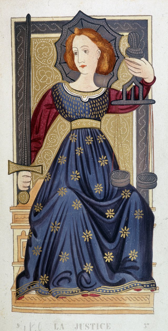 Az igazságosság allegóriája egy miniatűr után - XIX alkotó: Unknown artist