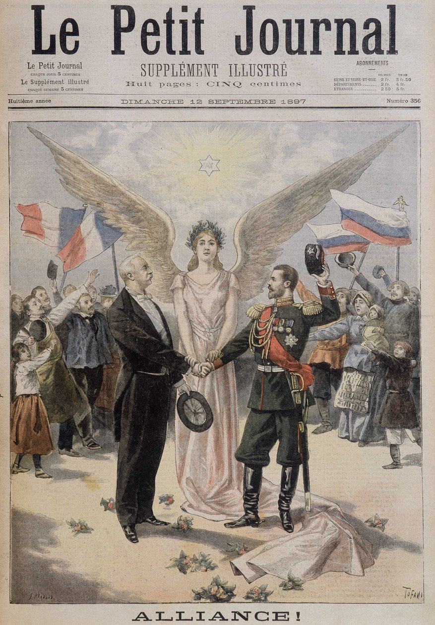 Szövetség (Franciaország és Oroszország között) - Couv. „” The Petity Journal””” szeptember 12-i alkotó: Unknown artist