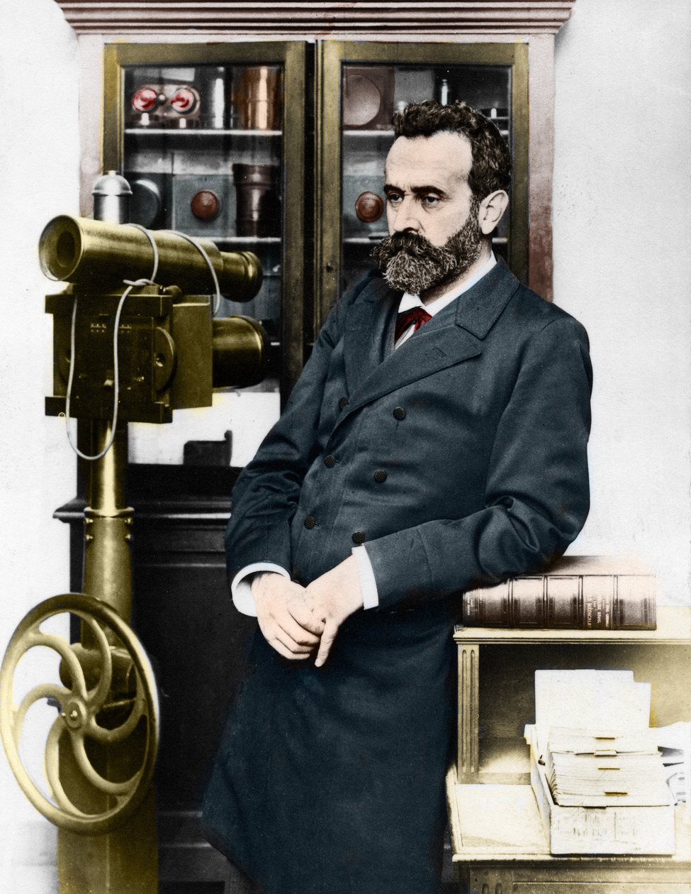 Alphonse Bertillon (1853-1914), francia kriminológus, az antropometria alkotója. alkotó: Unknown artist
