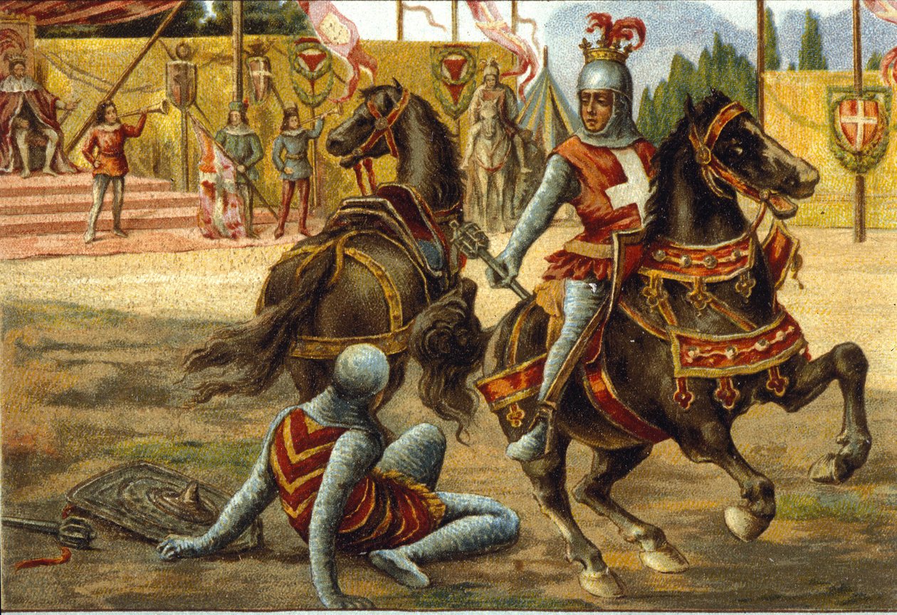 Savoyai VII. Amedeus (1360-1391) mondta a Vörös grófot egy versenyen. VIII Savoyai Amedeo (az úgynevezett Rosso). alkotó: Unknown artist