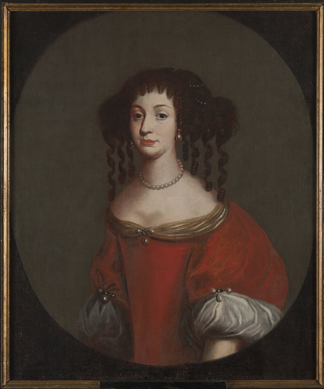 Amelie de Courlande, epouse du landgrave de Hesse Cassel – Maria Amalia curlandi hercegnő (1653-1711) portréja, Hesse-Kassel Landgravine, Anonymous . Olajfestmény. Mérete: 90x74 cm. Nemzeti Múzeum Stockholm alkotó: Unknown artist