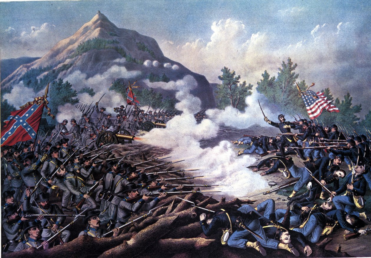 Amerikai polgárháború (1861-1865): Kennesaw Mountain-i csata (Grúzia) június 27. alkotó: Unknown artist
