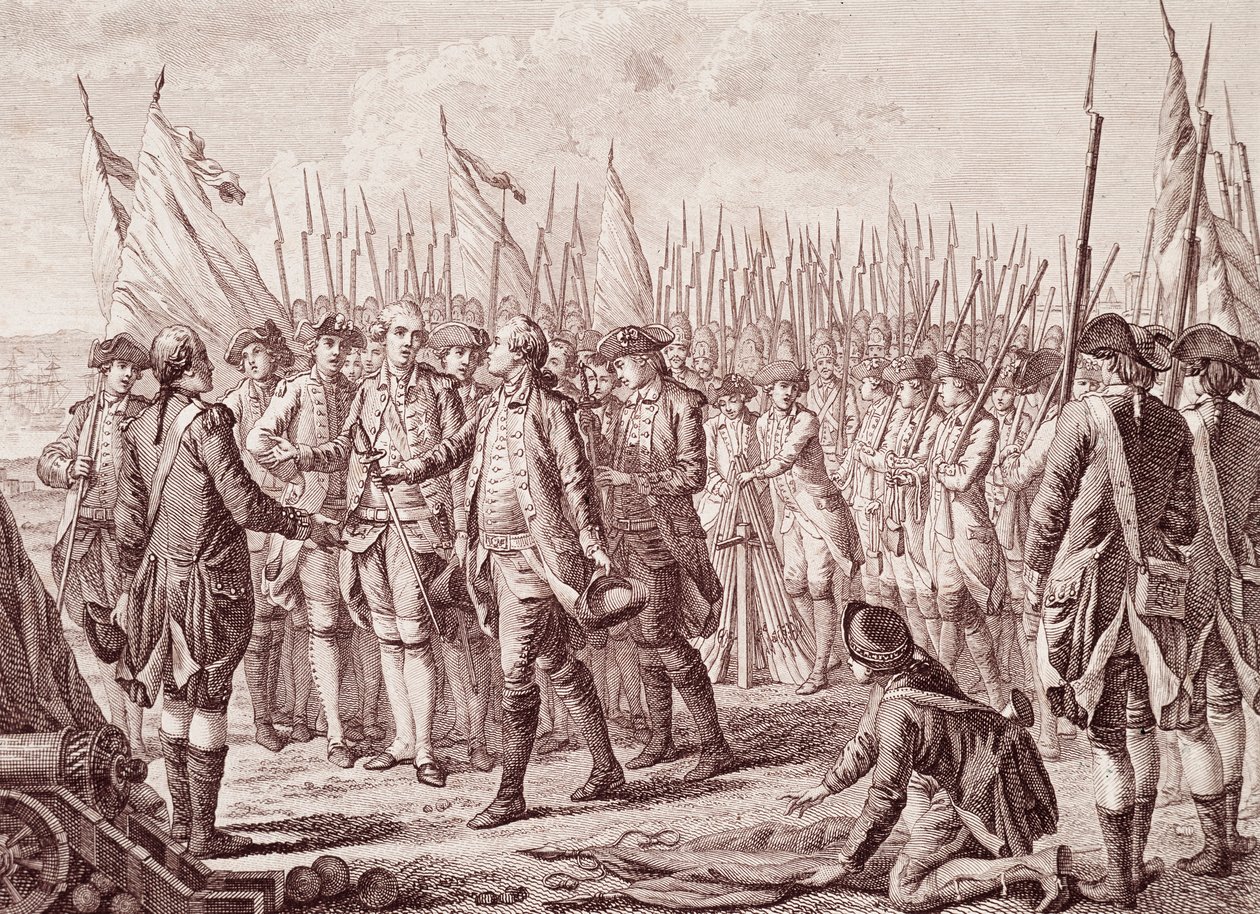 Amerikai függetlenségi háború: Lord Cornwallis megadása alkotó: Unknown artist