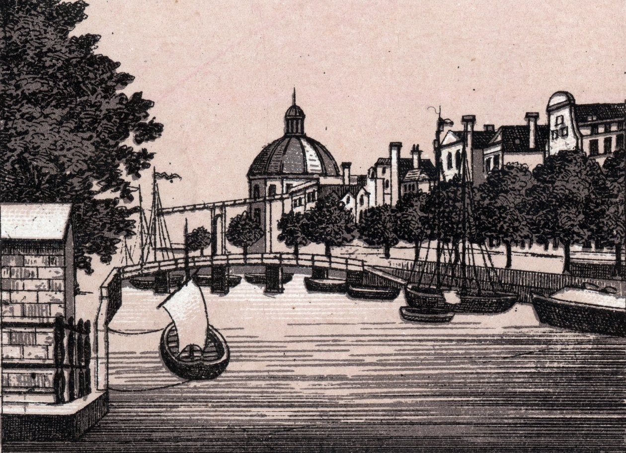 Amszterdam, Hollandia: kilátás a Singel-csatornára. in "" A világ 168 nézetet szemléltet"" Keltezés nélküli (19. század vége) alkotó: Unknown artist