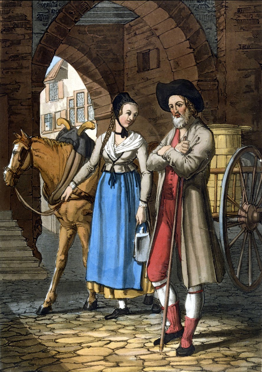 Bázeli anabaptisták. 19. század. Litográfia. alkotó: Unknown artist