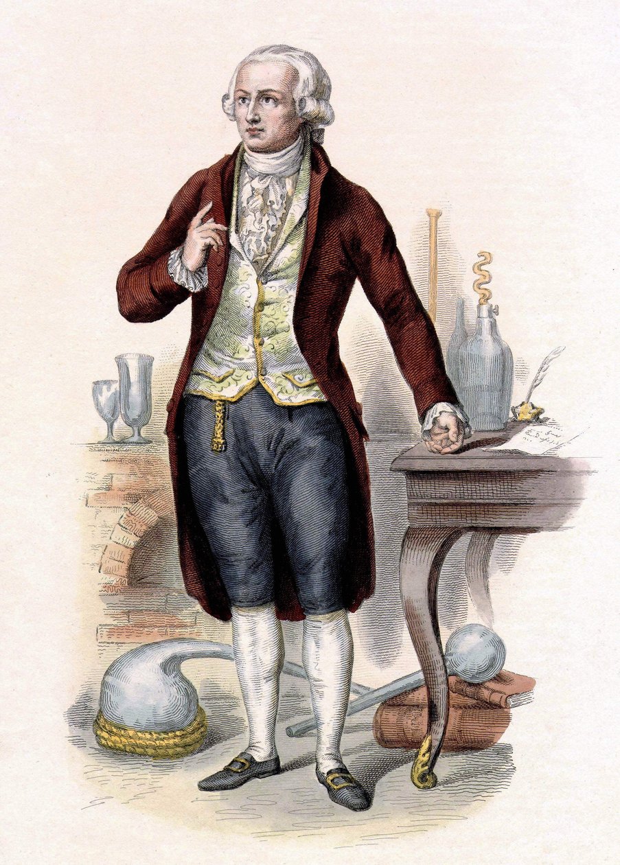 Antoine Laurent de Lavoisier (1743-1794), francia kémikus. alkotó: Unknown artist