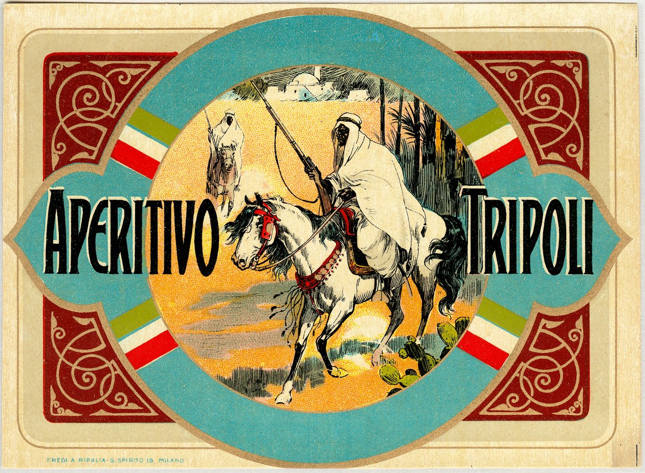Aperitivo Tripoli alkoholreklám, 19. század vége alkotó: Unknown artist
