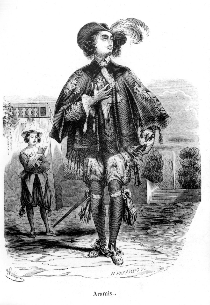 Aramis – Alexandre Dumas Père „A 3 testőr” című filmjében. alkotó: Unknown artist