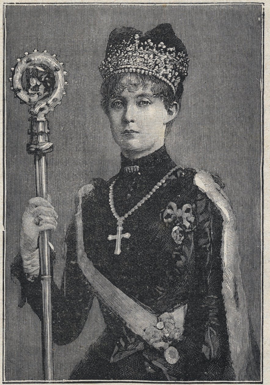 Margarethe Klementine osztrák főhercegnő - Margaret Clementine Marie osztrák 1870-1955 Ausztria főhercegnő - 1892 metszet alkotó: Unknown artist