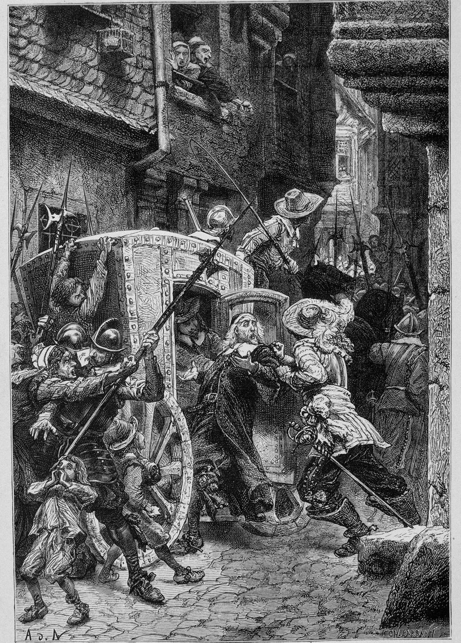 Brousel letartóztatása (a Fronde kezdetei) Guizot „Franciaország történetében” alkotó: Unknown artist