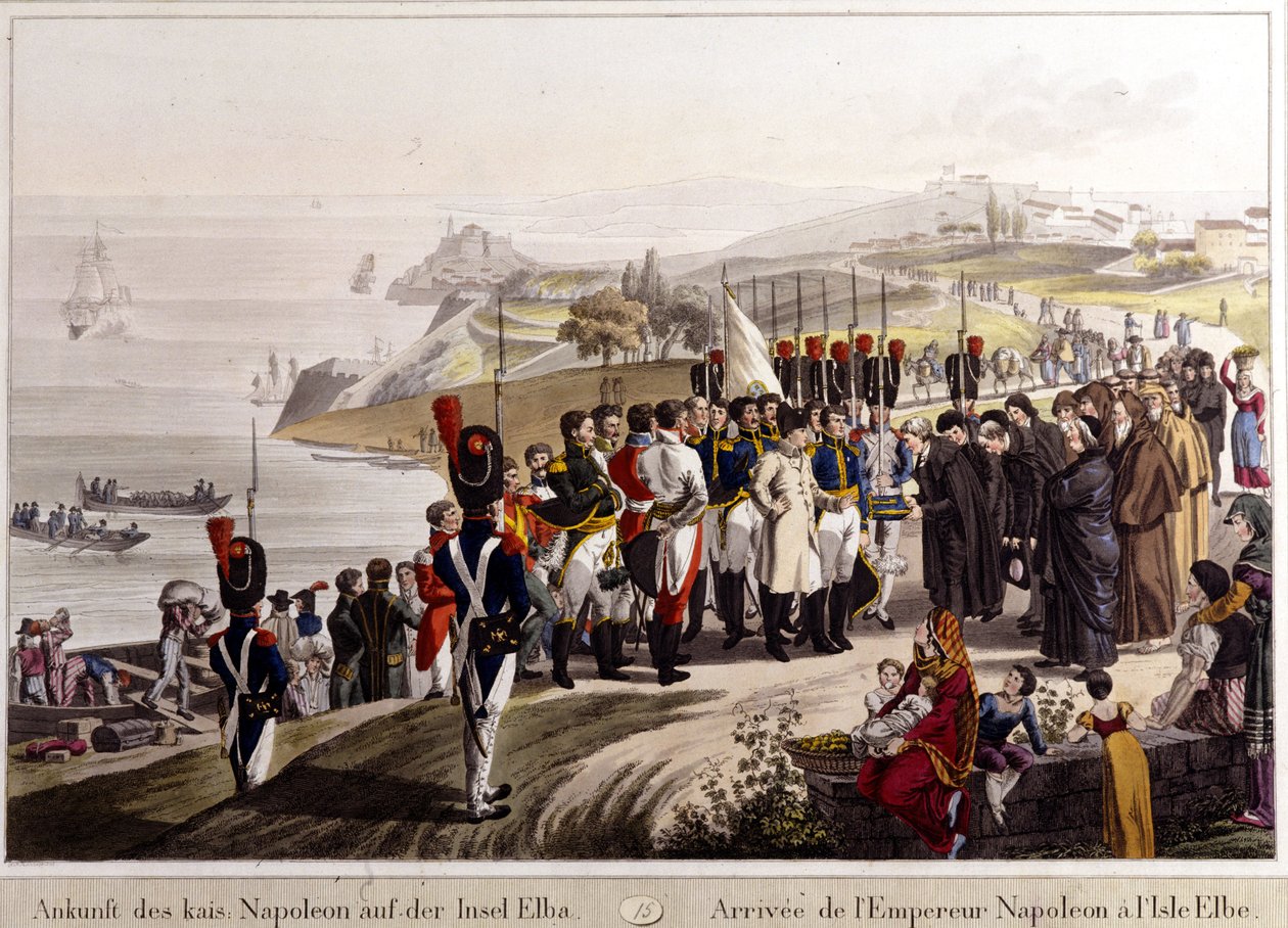 Érkezés Napóleonból Elba szigetére alkotó: Unknown artist