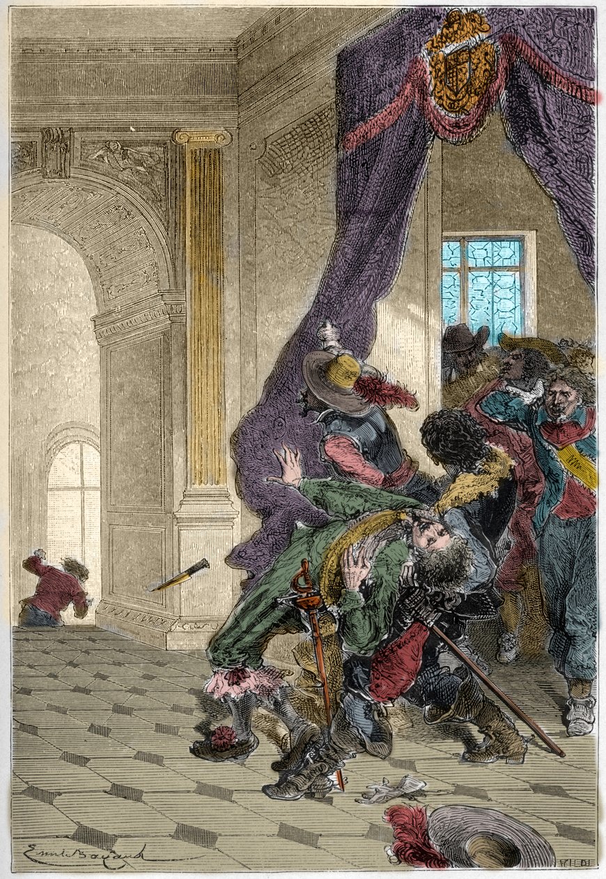 Buckingham hercegének meggyilkolása – George Villiers alkotó: Unknown artist