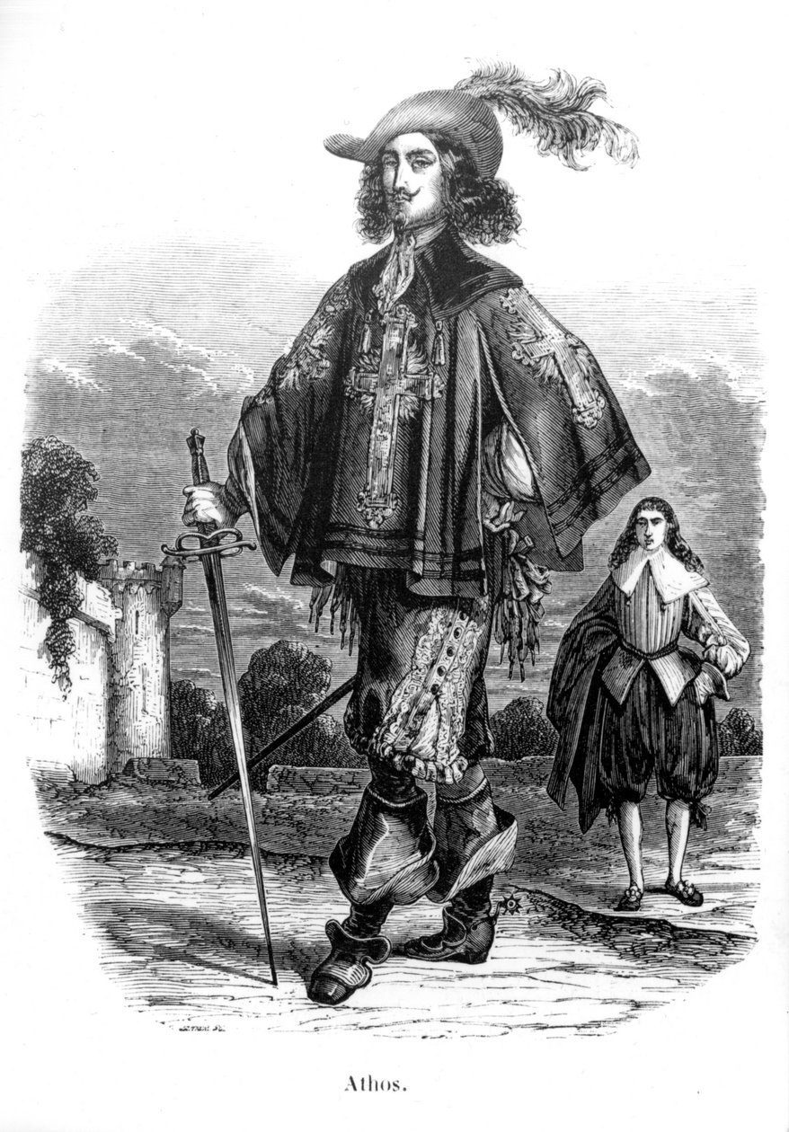 Athos – Alexandre Dumas Père „A 3 testőr” című filmjében. alkotó: Unknown artist