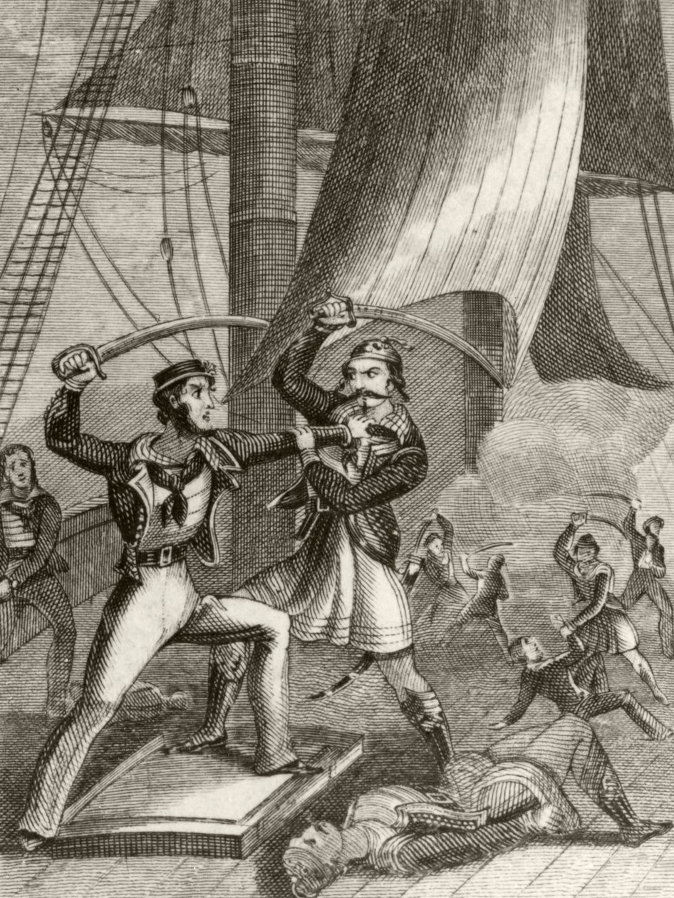 Kalózok támadása alkotó: Unknown artist