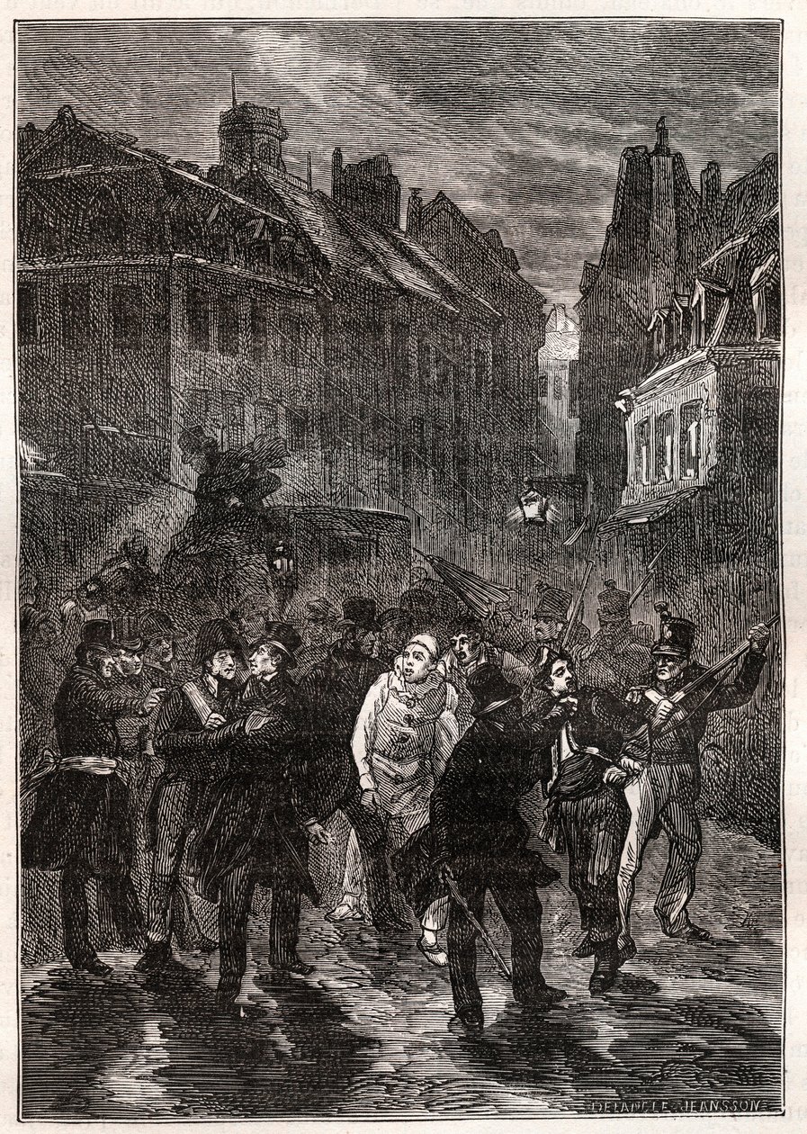 Támadások I. Lajos Fülöp ellen – Le conspiracy de la rue des Prouvaires – február 1-jén alkotó: Unknown artist