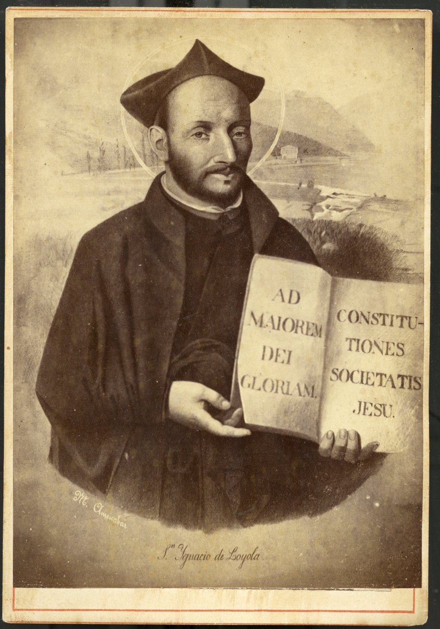 Azpeitia: Loyolai Szent Ignác, a Jézus és a Jezsuiták Társasága alapítójának festett portréja alkotó: Unknown artist