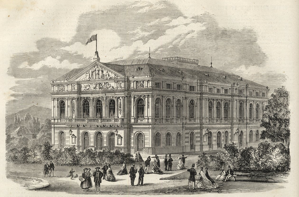 Baden Baden (Baden-Baden), Németország - A Badeni Színház - 1867 alkotó: Unknown artist