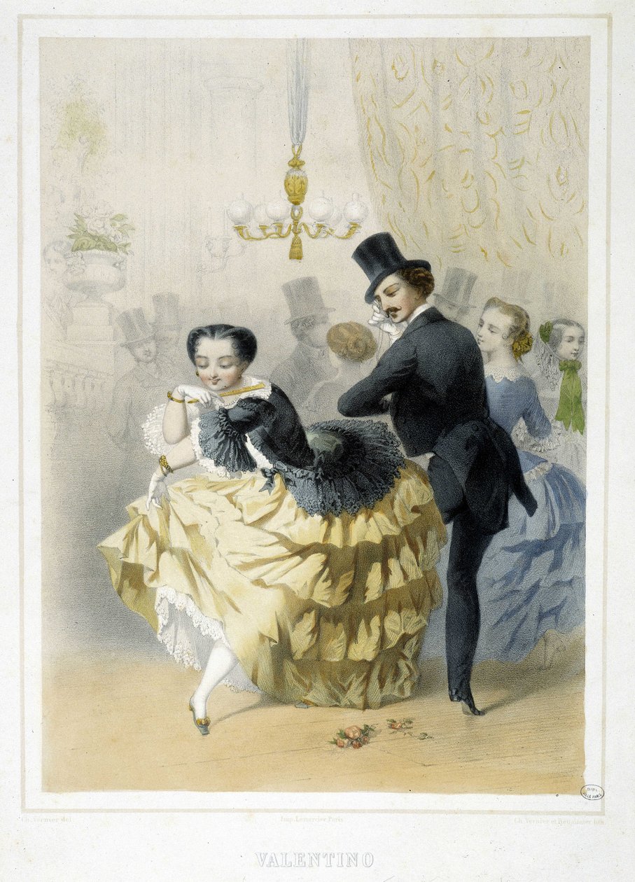 Bál: Valentino, 1860 körül alkotó: Unknown artist