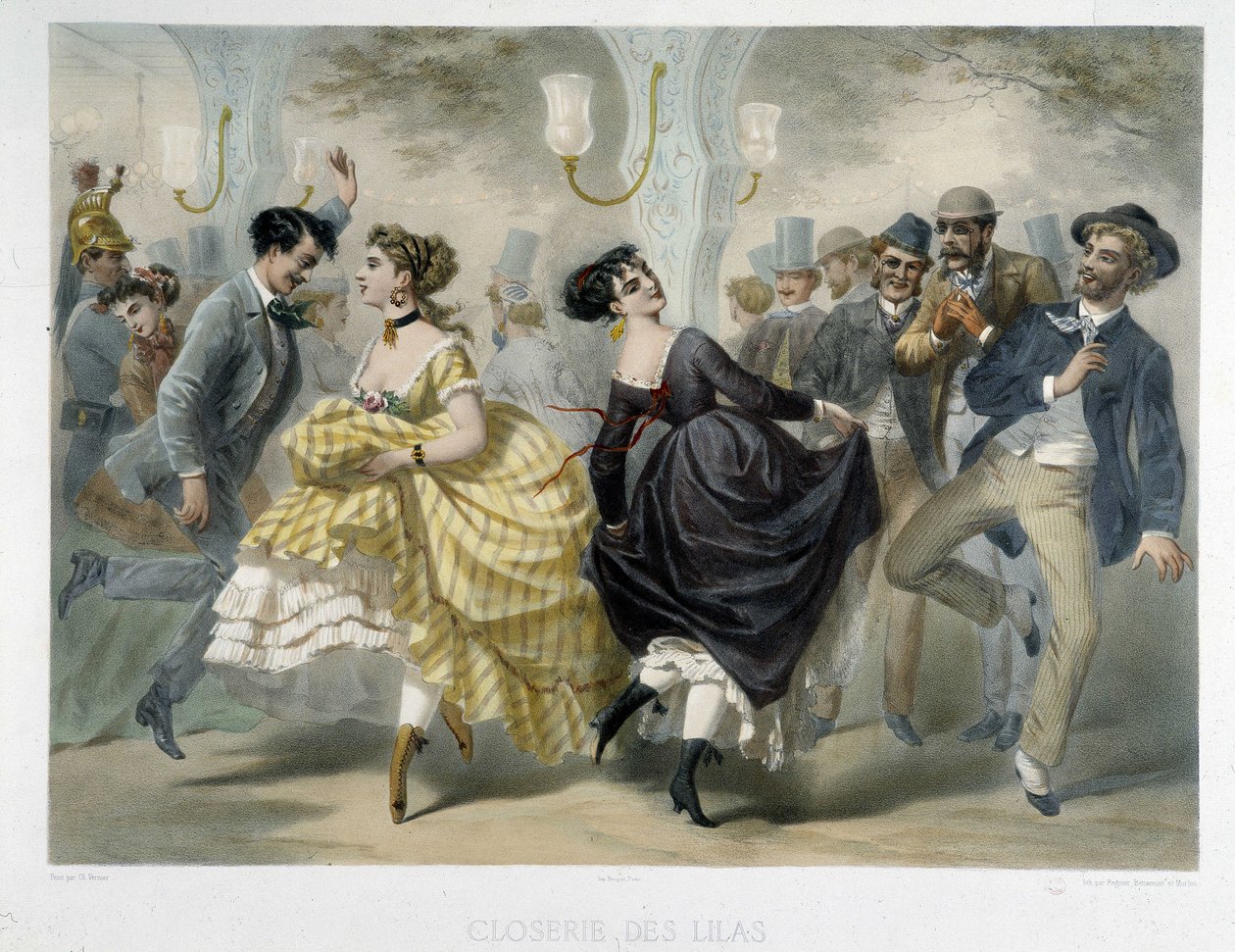 Bál a Closerie des Lilasban, 1860 körül alkotó: Unknown artist