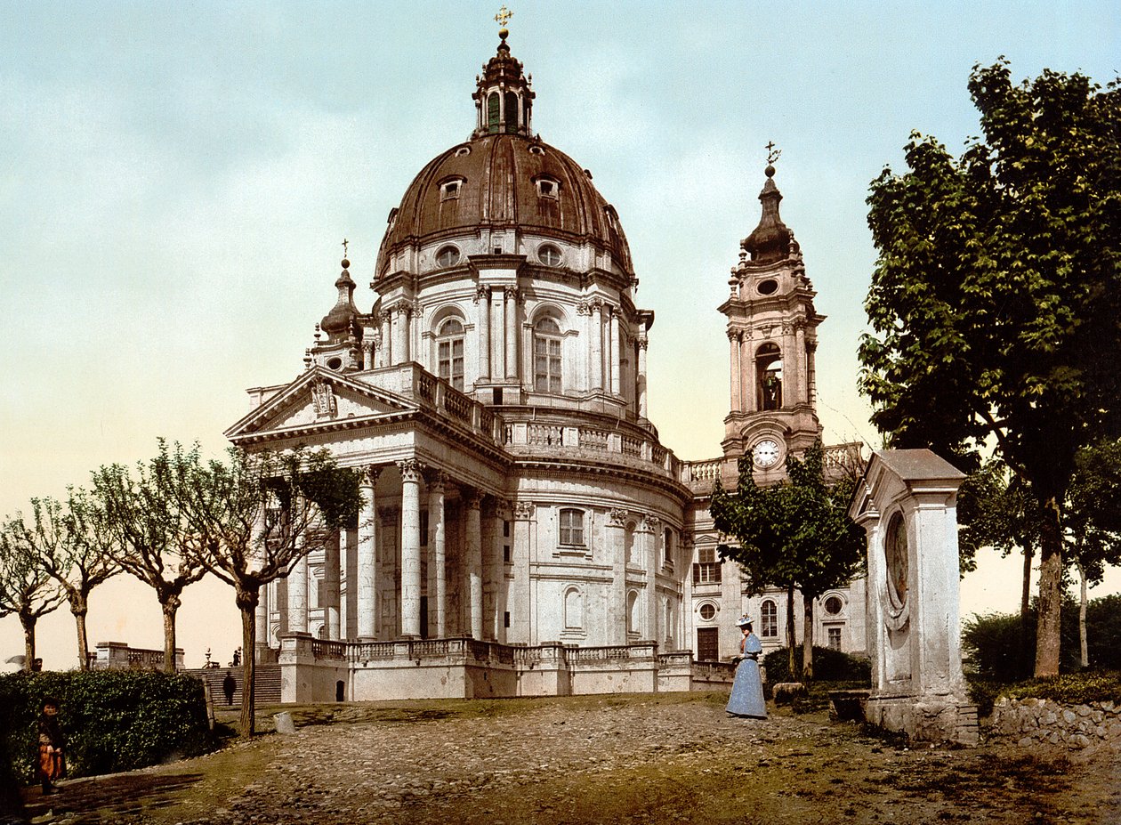 Basilica della Superga (Superga Basilica) Torinóban (Torino) Olaszországban 1890-ben alkotó: Unknown artist