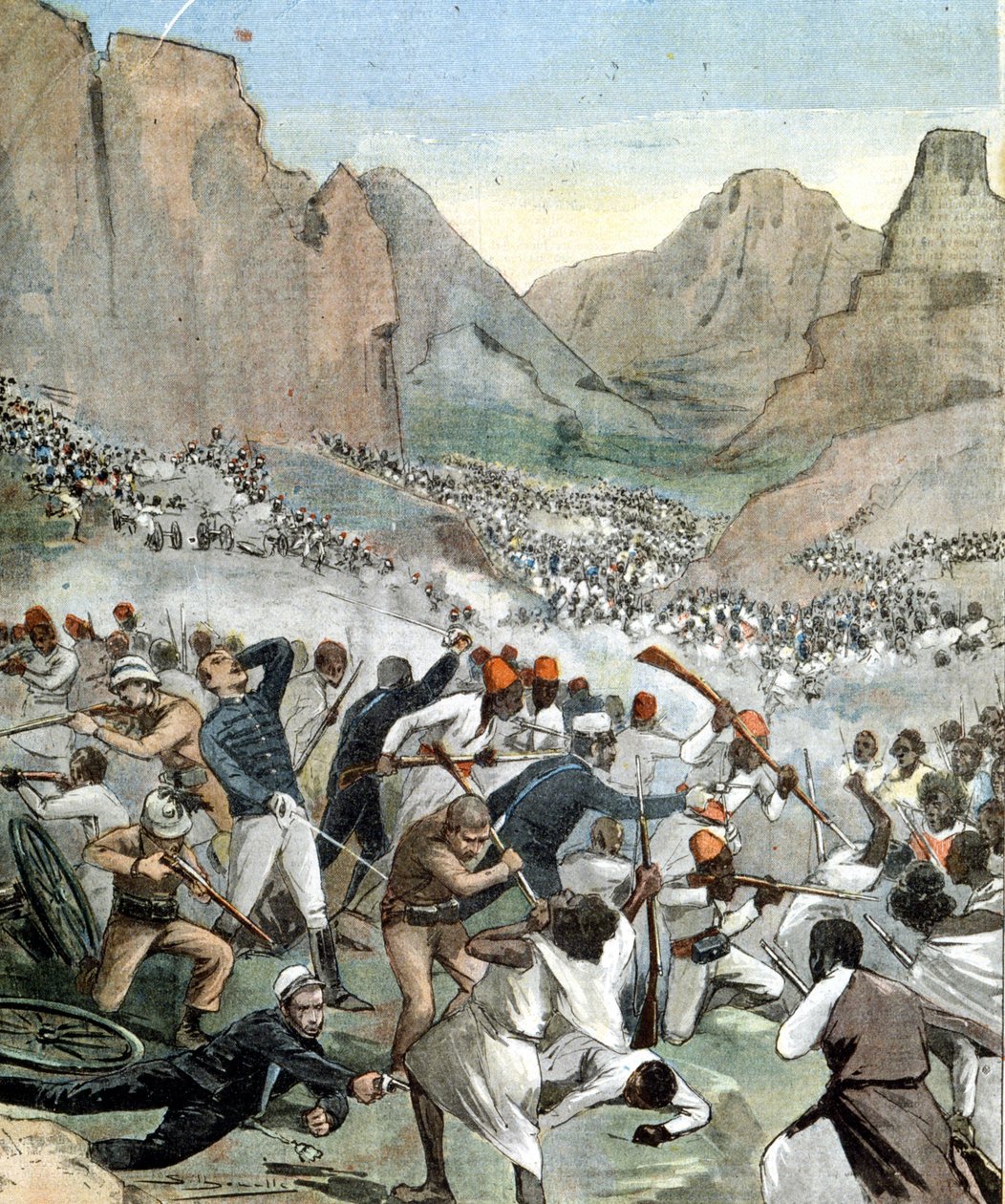 Adoua-i csata Olaszország és Etiópia között alkotó: Unknown artist