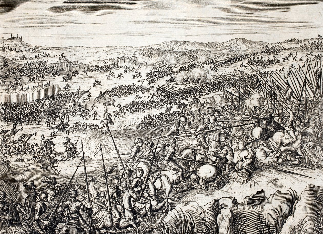 Gembloux-i csata (1578) (Gembloux-i csata) Spanyol hadsereg Hollandia tizenhét tartományából 16 tartomány hadserege ellen - Famiano Strada (1572-1649) „Histoire De La Guerre Des Paisles-Bas”-ba vésette alkotó: Unknown artist