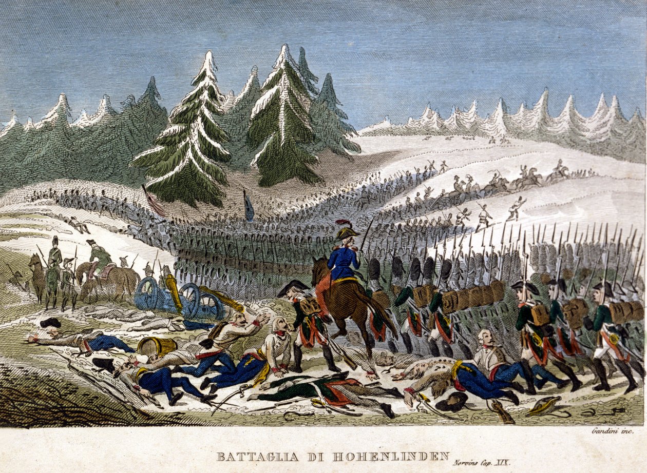 A Hohenlinden-i csata december 3-án alkotó: Unknown artist