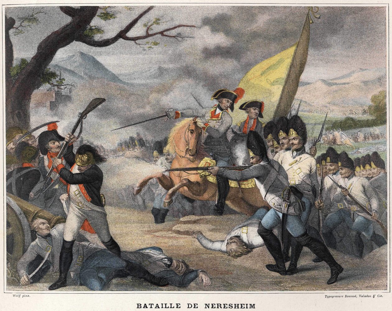 A neresheimi csata augusztus 11-én alkotó: Unknown artist