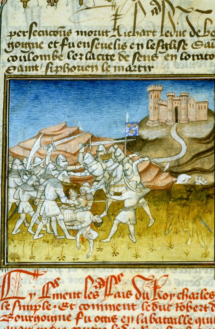 Soissons-i csata – A középkori miniatűr (ref. 512 alkotó: Unknown artist