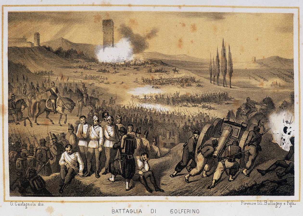Solferinói csata alkotó: Unknown artist