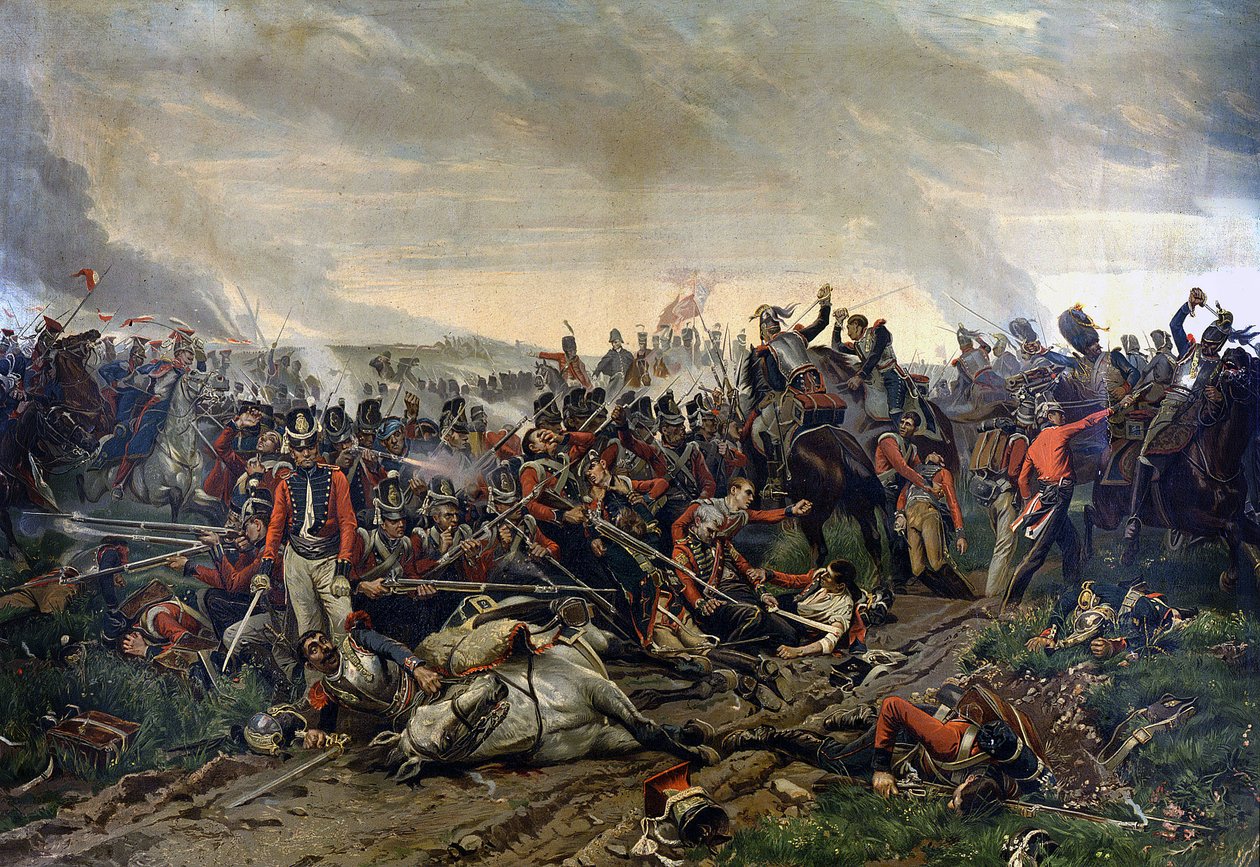 Waterloo-i csata június 18-án alkotó: Unknown artist