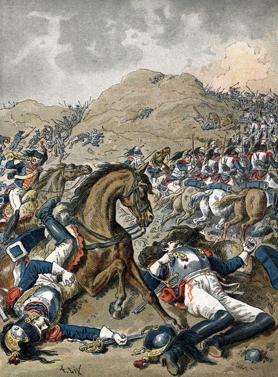 A moszkvai csata (más néven borogyinói csata), a redoute elfoglalása alkotó: Unknown Artist