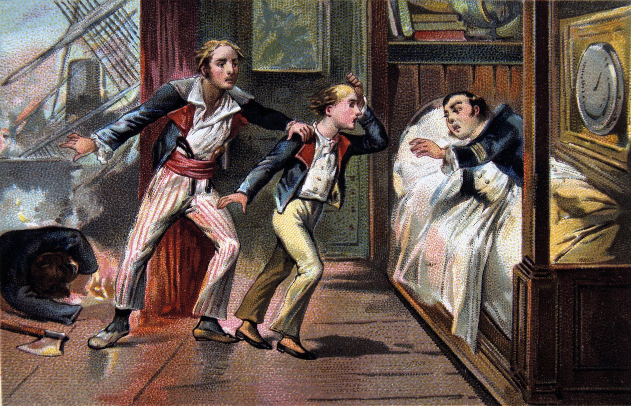Nílusi csata - Aboukir csata - Luce és Giocante de Casabianca halála (Luc-Julien-Joseph Casabianca alkotó: Unknown artist