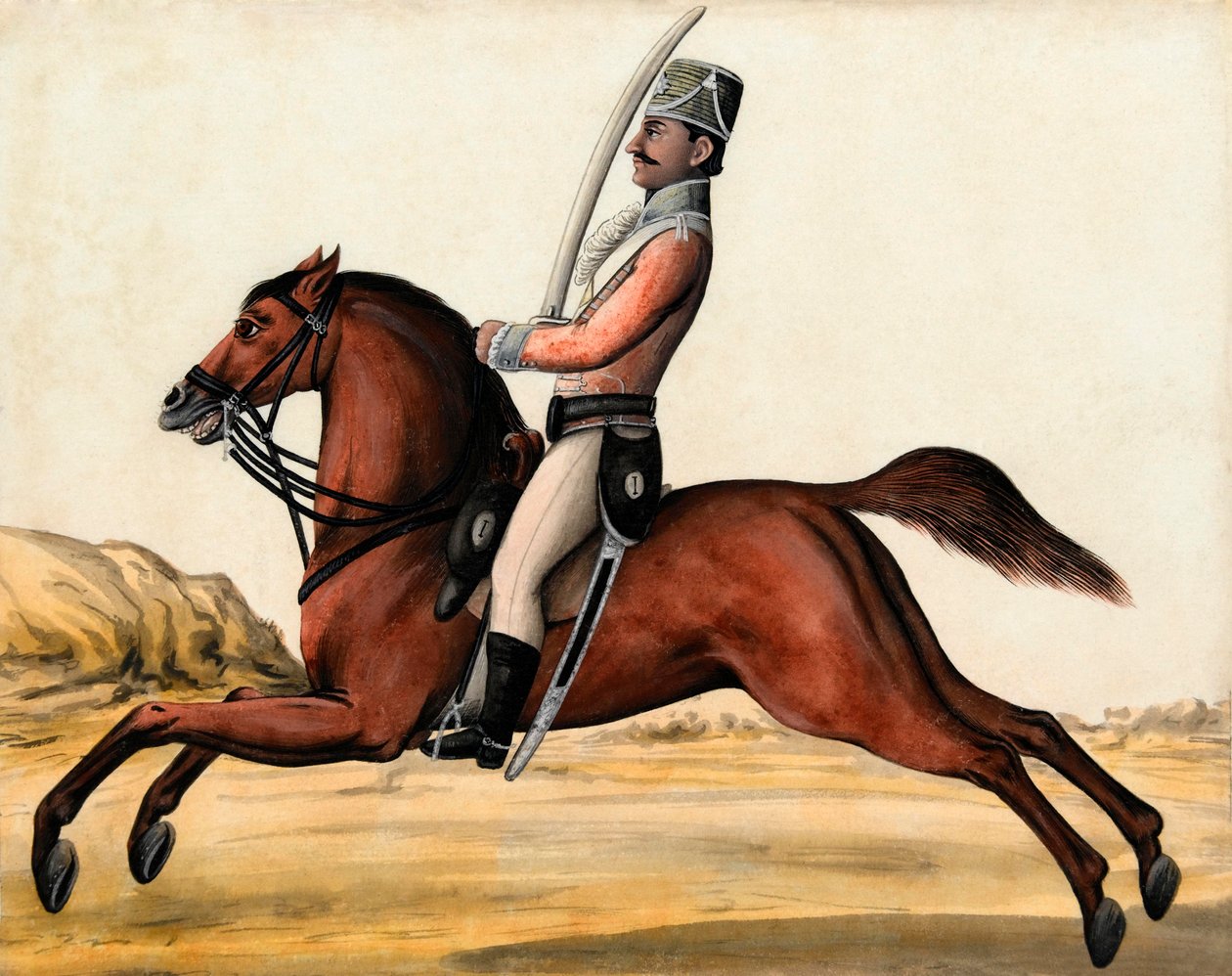 Bengáli lovasság, 1788 körül alkotó: Unknown