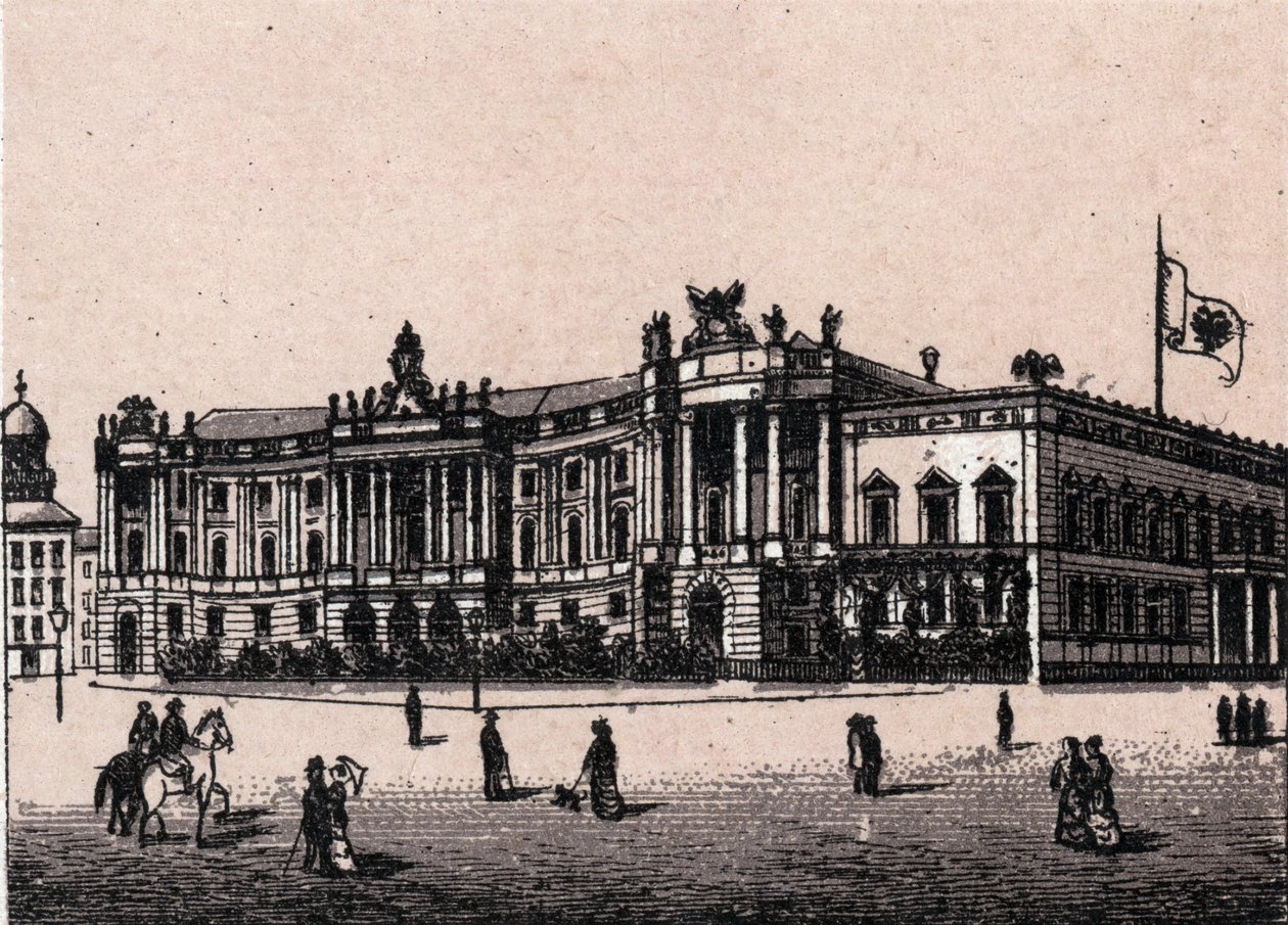 Berlin, Németország: kilátás a császári palotára, a császárvárra). in "" A világ 168 nézetet szemléltet"" Keltezés nélküli (19. század vége) alkotó: Unknown artist