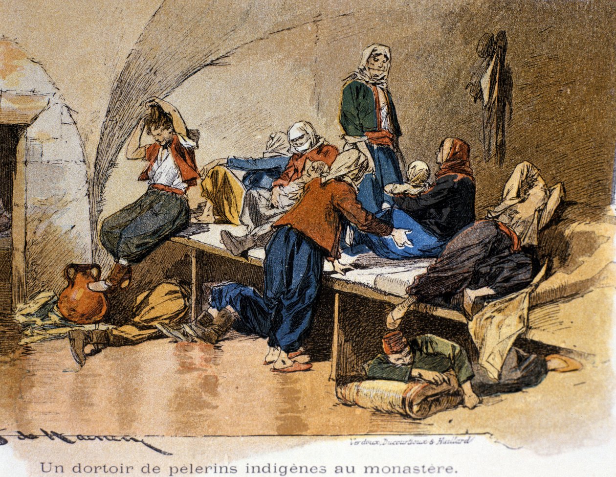 Bethleem. Zarándok kollégium a kolostorban. 19. század. alkotó: Unknown artist