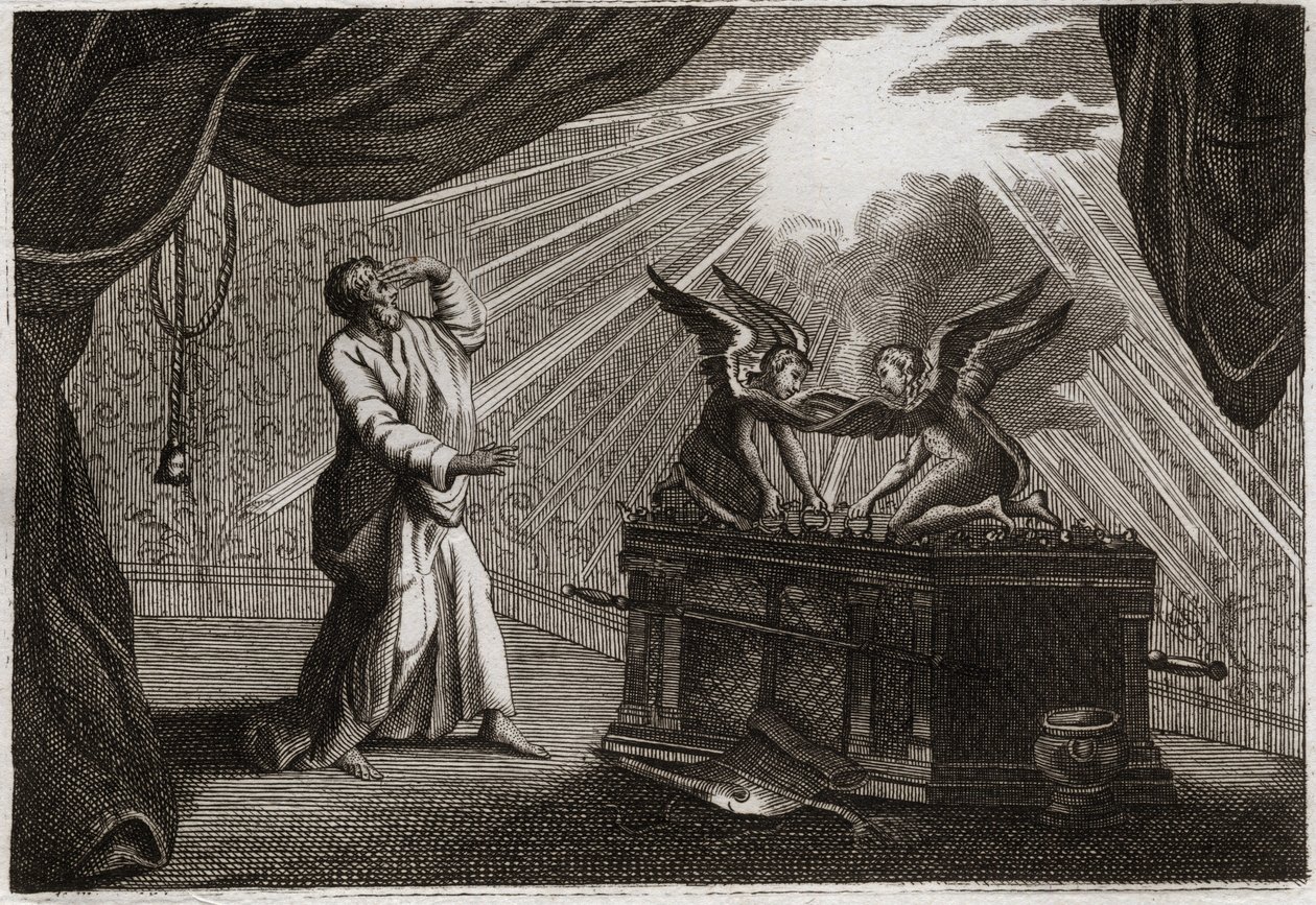 Royaumont Biblia, Ószövetség: A frigyláda. A bárka figurája. Illusztráció 1811-ből. alkotó: Unknown artist